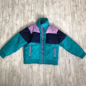 Apres Sport Color Block Puffer Coat
